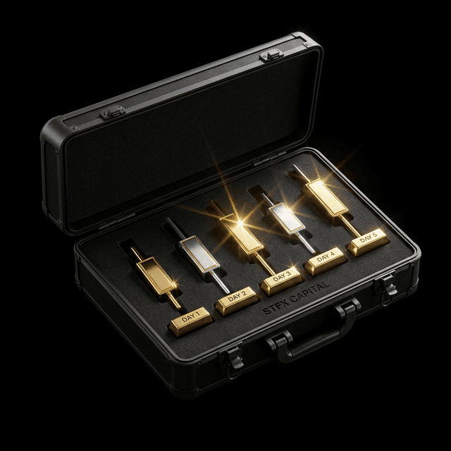 Premium 3D Candlestick Trading Case
